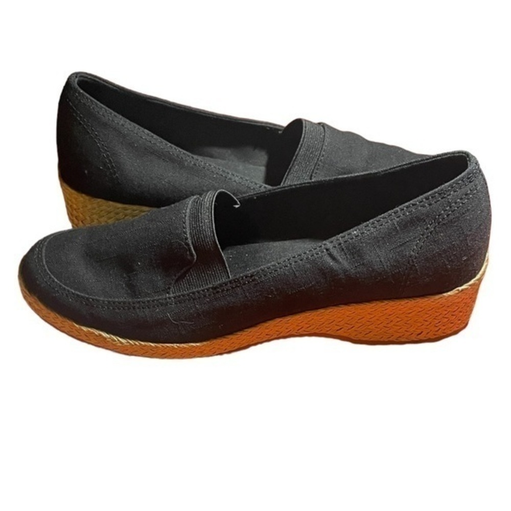Grasshoppers Black canvas Espadrille Platform Shoes Size 7​​​